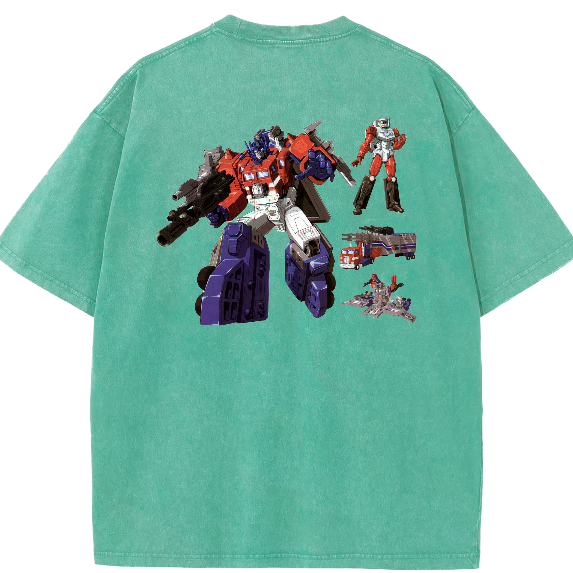 （画像用）  綿100% ヴィンテージ風 半袖Tシャツ（背面プリント）